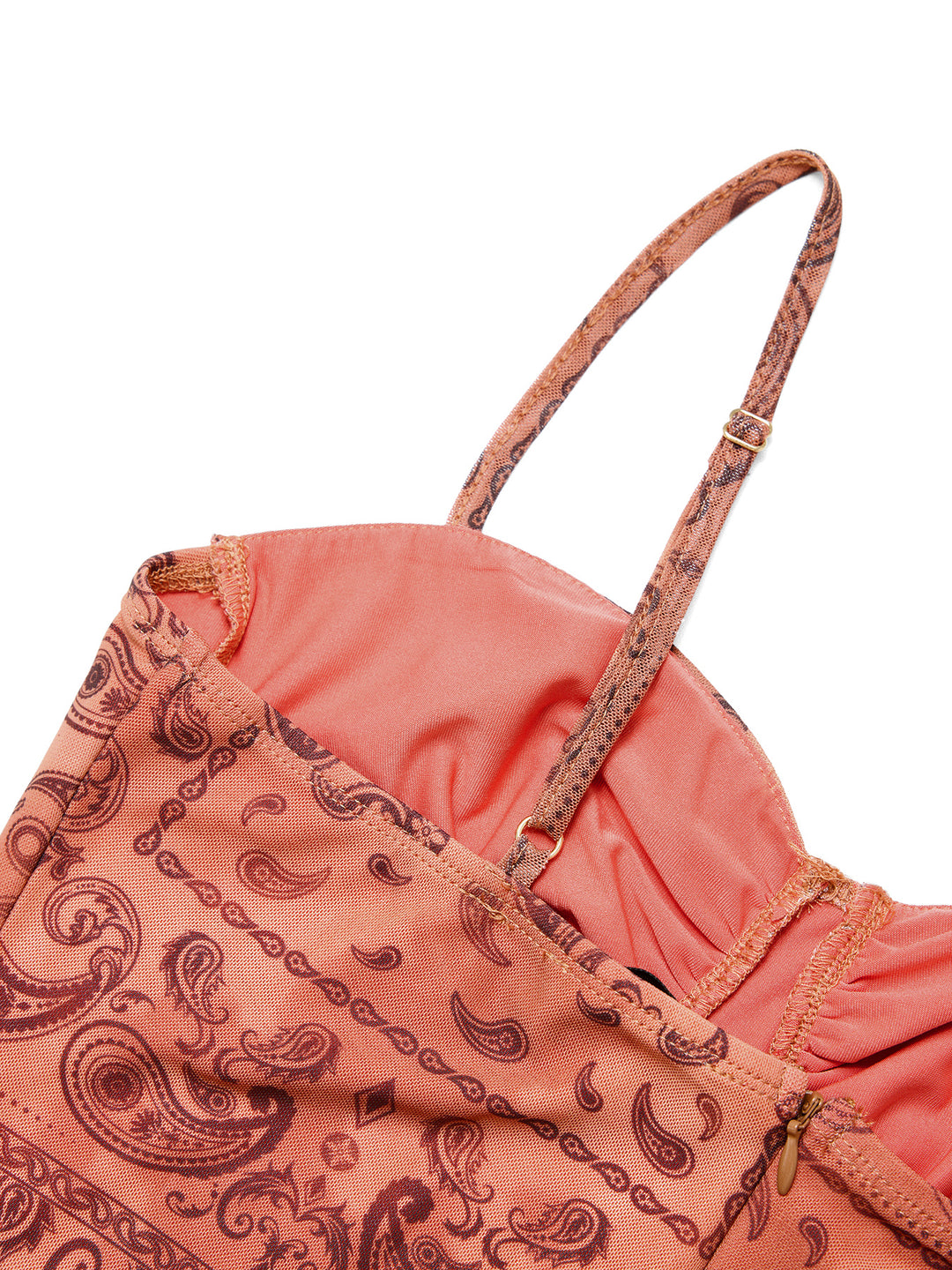 Boho überall über Druckschatz Ärmel und ein Linie Mini -Kleid