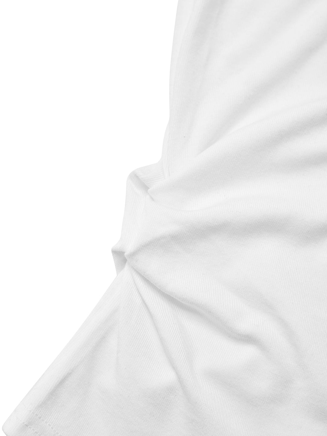 Lässige schlichte asymmetrische Hals ärmellose Frauen T-Shirt