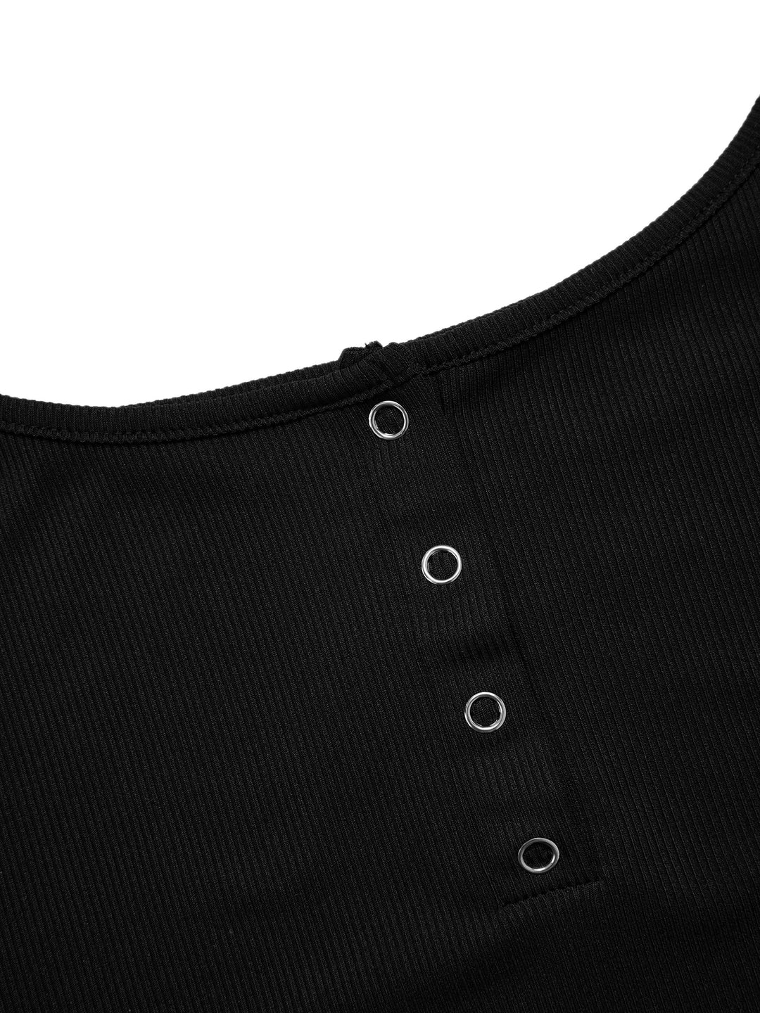 Cami Casual Buckle Scoop Neck Crop Women Top