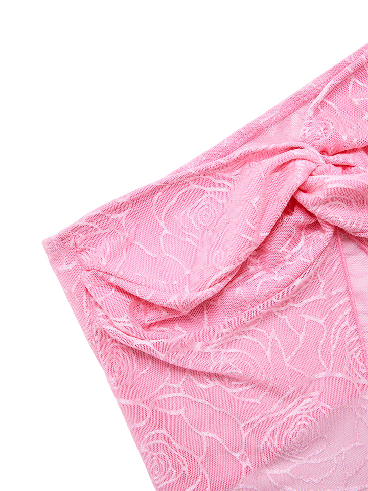 Bandeau Casual Salat Trim Women Tops