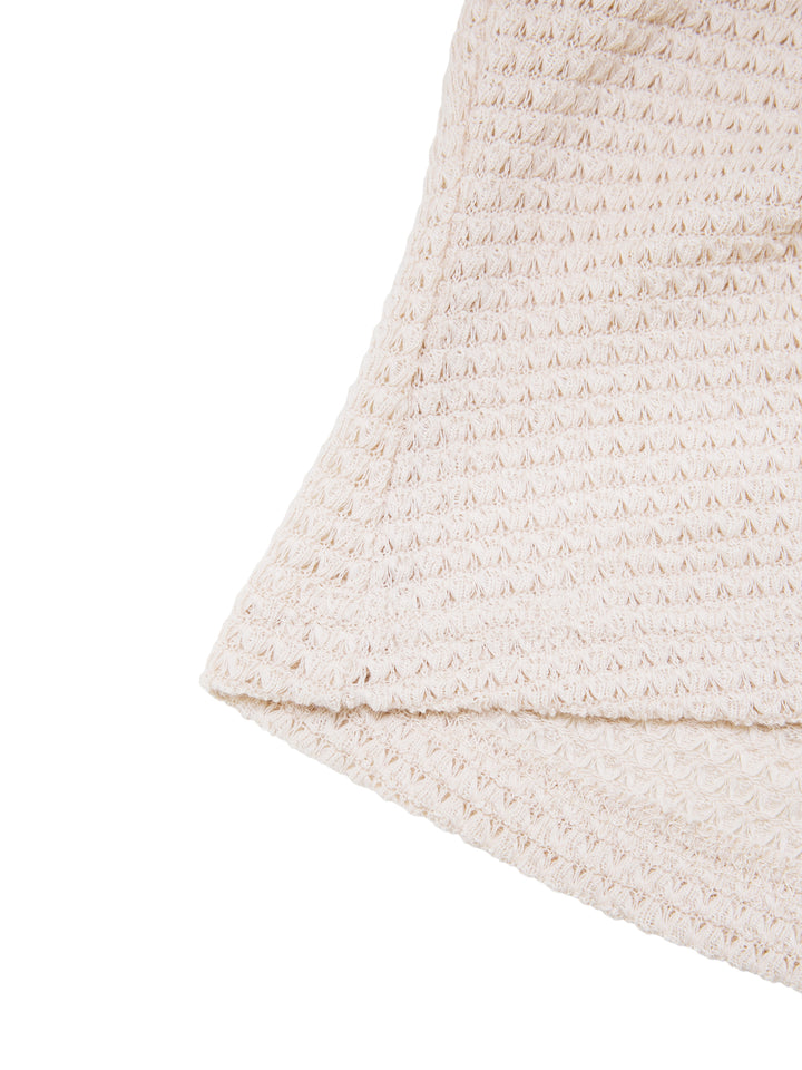 Cami Boho Chain Draped Pointelle Cowl Neck Women Tank Tops & Camis