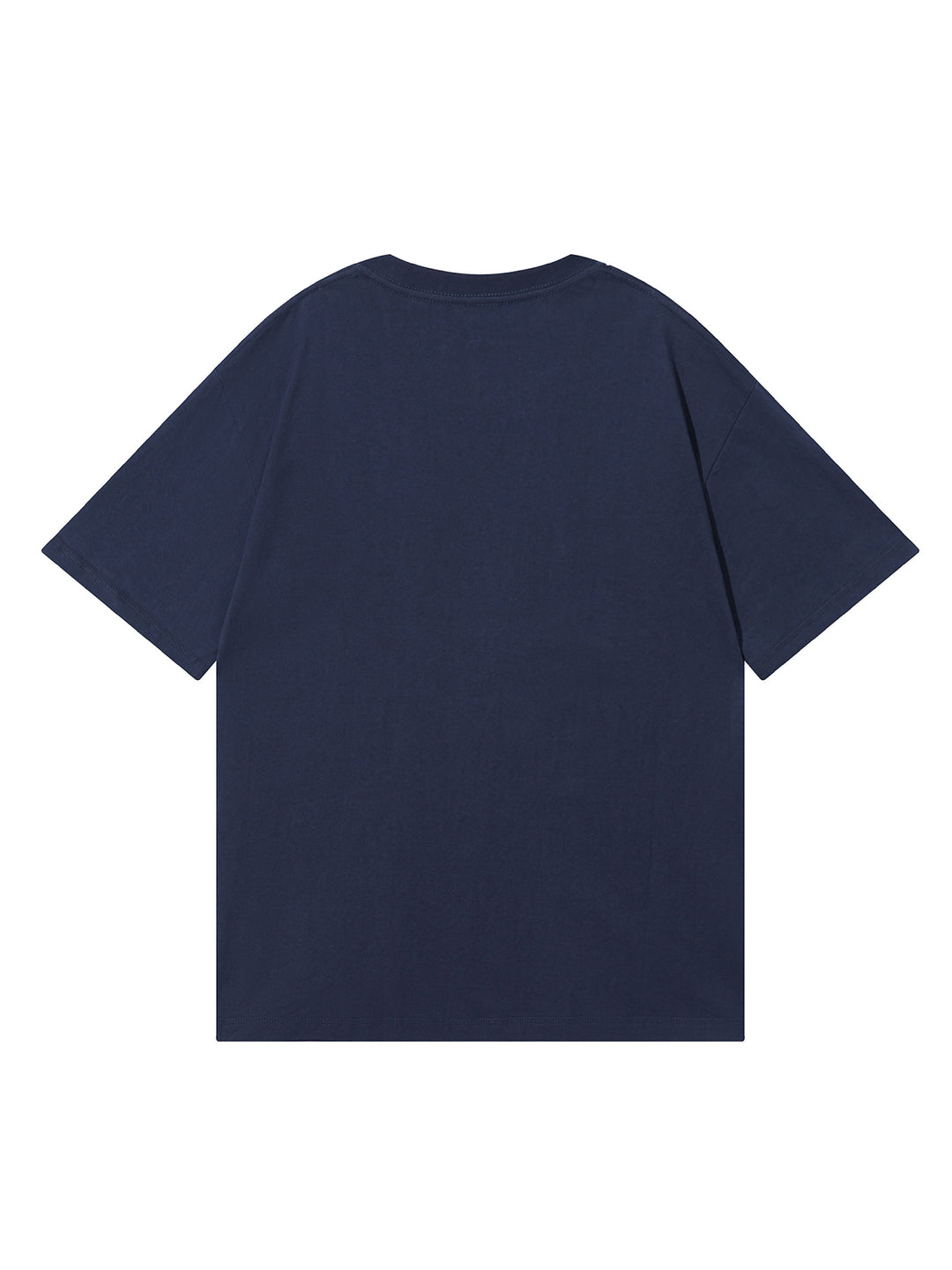 Casual Las Vegas 23/ Eagle/ New York 98/ Los Angeles 1987 Slogan gedruckt runden Hals kurzärärmische Baumwolle übergroße Marine T -Shirt