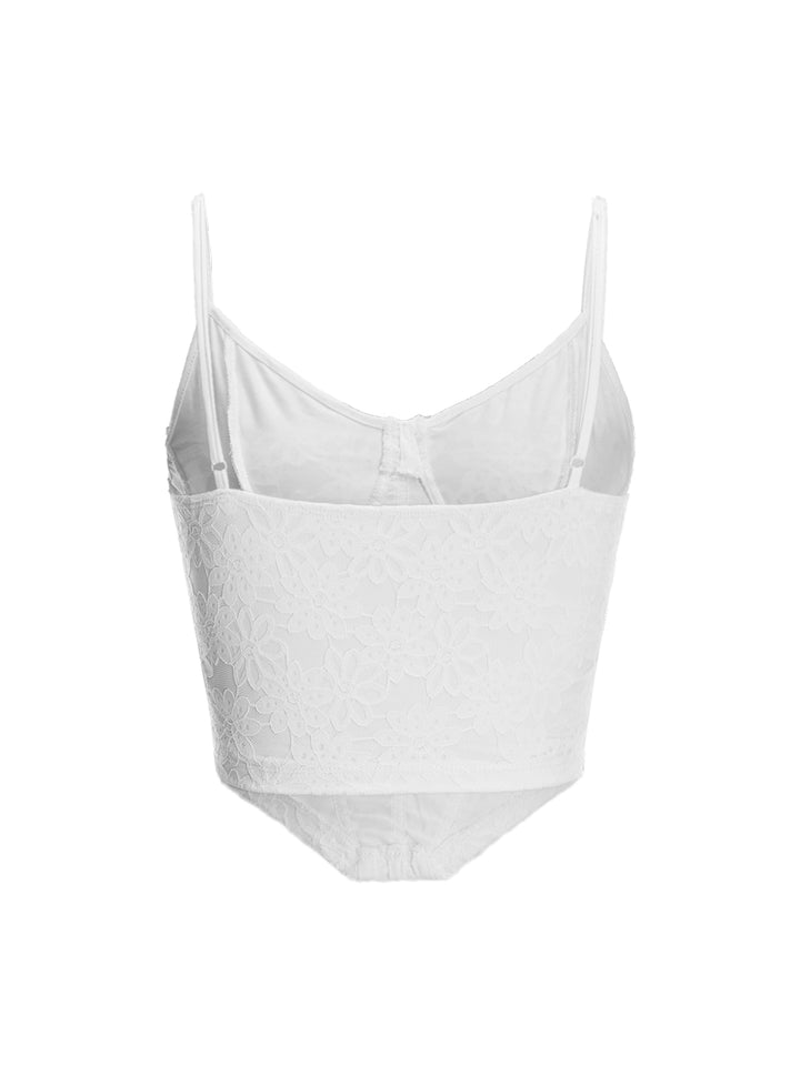 Cami Casual Bow Corset Sweetheart Crop Women Tops