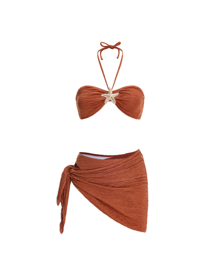 Boho Bralette Wrap Halter Micro Crop Women Bikini مجموعات