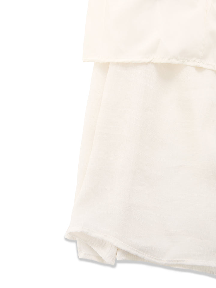 خط بوهو مطوي Maxi Skirt