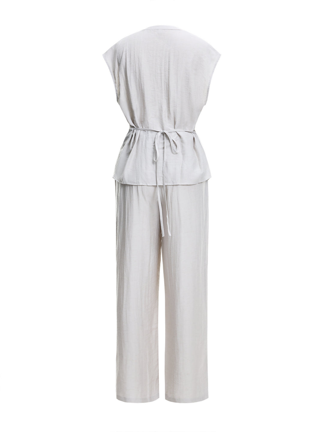 Casual Plain Knot Women Two-piece Outfits