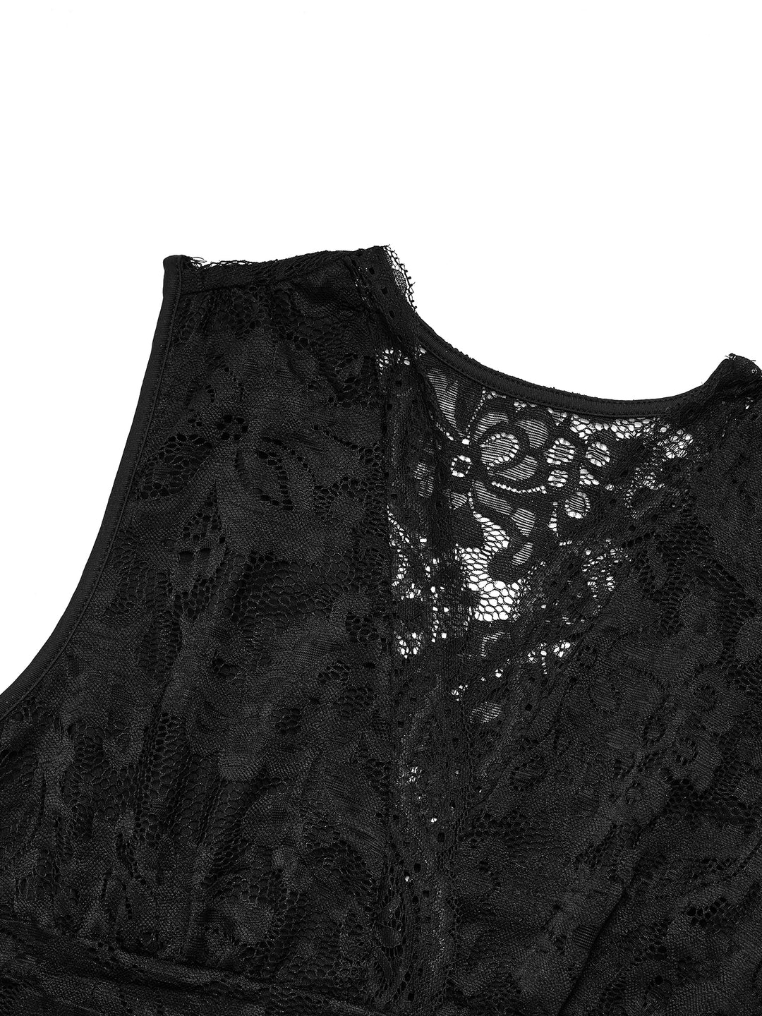 Bodysuit أنيقة الأزهار جوفاء خارج روكيد الخامس نساء البلاغات