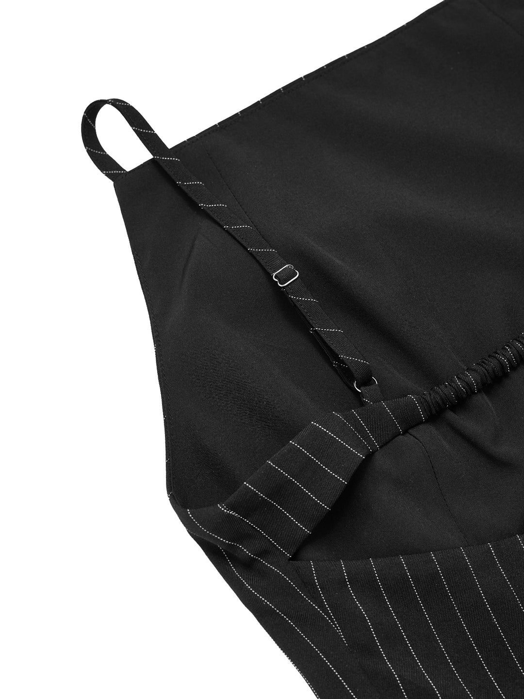Vestido de cuello cuadrado de bolsillo sin cinturón sin espalda sin espalda preppy