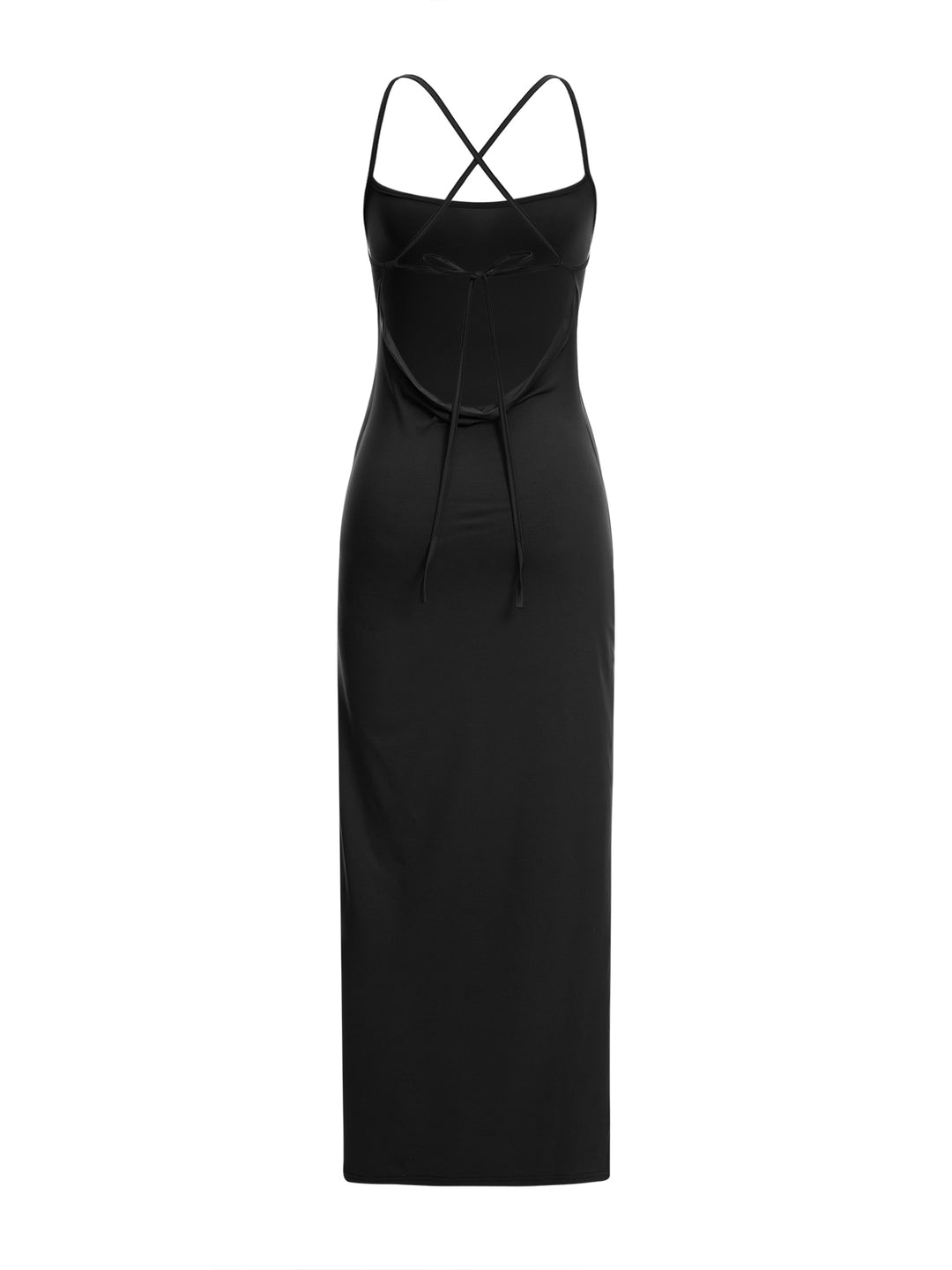 Party Plain Criss Cross ärmellose langes Kleid